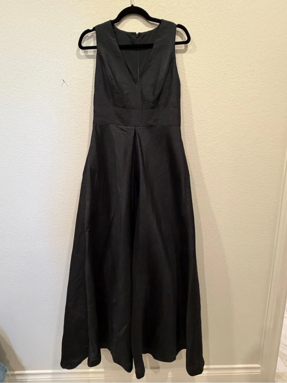 Alfred Sung Black Dupioni Gown D611 - Picture 2 of 4
